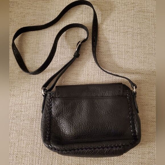 Brighton Jeweled Front Pebbled Leather Crossbody Purse - Picture 6 of 15